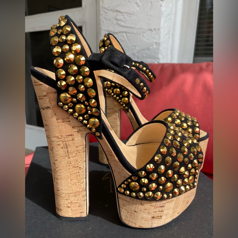 Giuseppe Zanotti. Betty/Alien 100 Tall Platforms. Size: US 7 Regular (M, B)